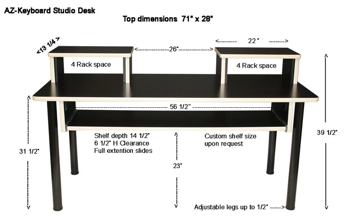 AZ-Keyboard Studio Desk